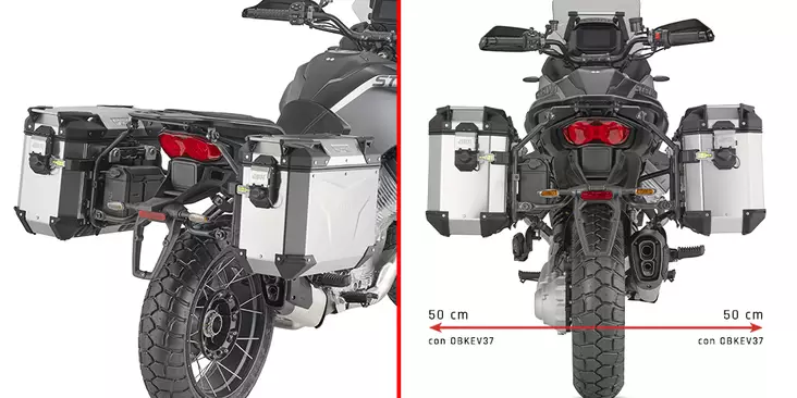 Givi Pannier Hold. Moto Guzzi Stelvio (2 - Monteringsatser & Pakethållare - D491482 - 1