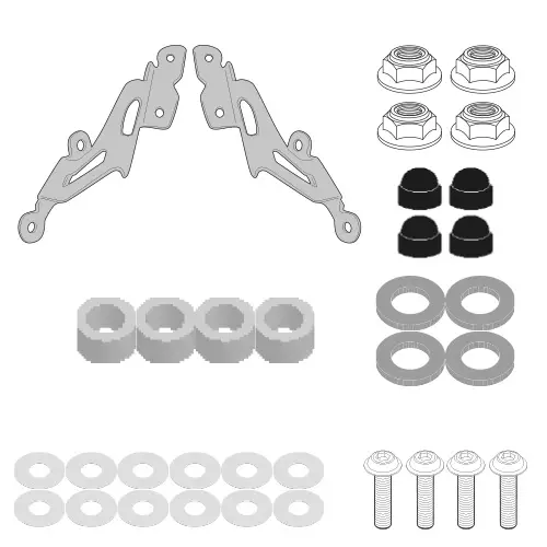 Givi Specific fitting kit for 2166A YAMA - Vindskydd - D467012 - 1
