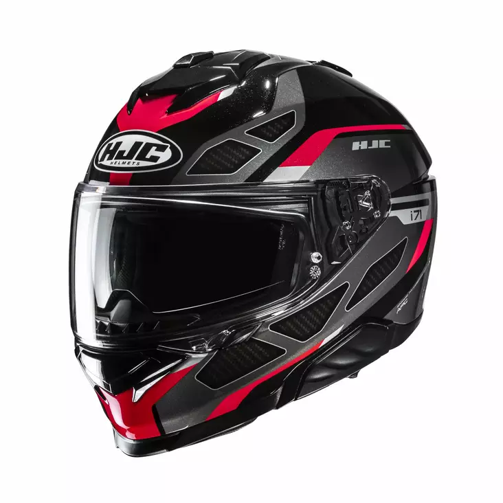 HJC Helmet i71 Zest Svart/Röd MC1SF - Integralhjälm - D508712 - 1