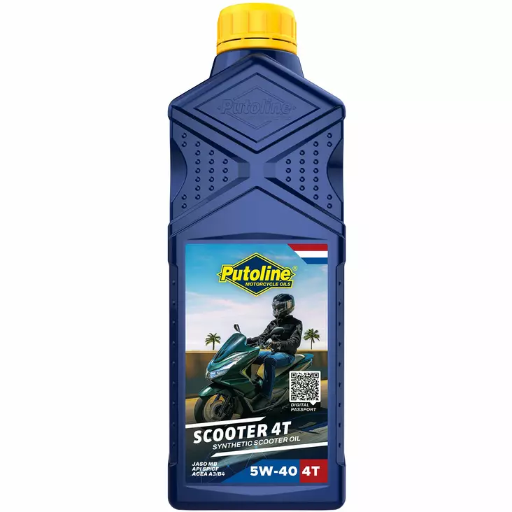 Putoline Scooter 4T 5W-40- 1L (12) - Motorcykeloljor 4T - D526792 - 1