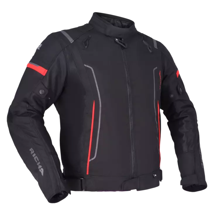 Richa Airstream 3 MC.Jacka Svart/Röd - MC Kläder - 74922 - 1