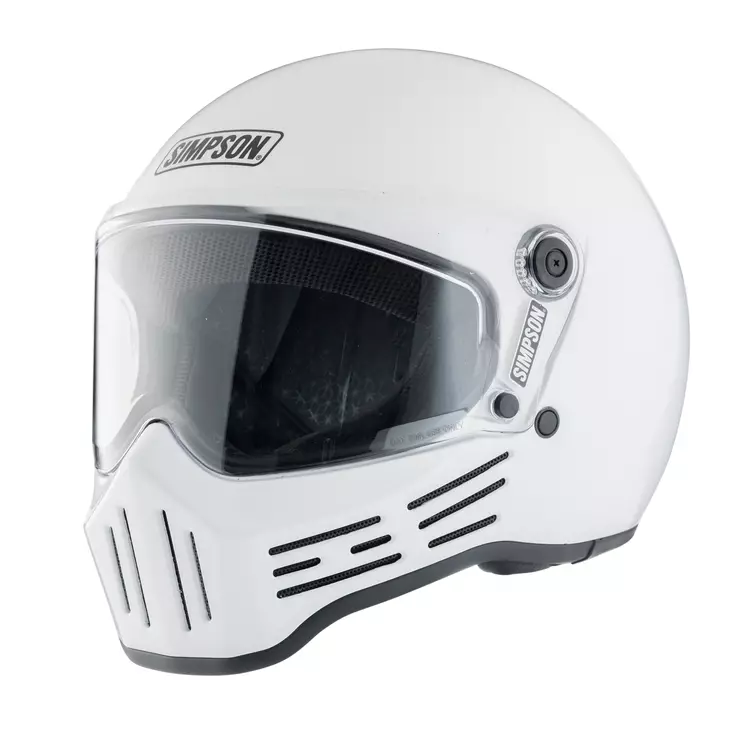 SIMPSON Hjälm M30 Solid Vit - Integralhjälm - D516302 - 1