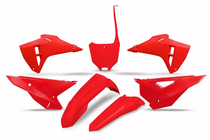 UFO Plastic kit 5-parts Red CRF250R 25-. - Plastkit - D491622 - 1