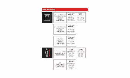 Leatt Bröstskydd 3.5 Junior Svart/Röd L/ - MC Bröstskydd - D428423 - 1