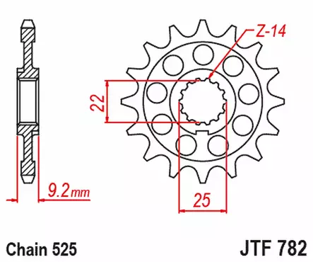 JT Framdrev JTF782.16 - Framdrev - D504483 - 2