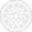 Brembo Serie Oro flytande bromsskiva - Bromsskivor - D88223 - 1