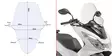Givi Specific screen transparent 63 x 43 - Vindskydd - D73403 - 1