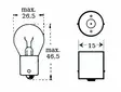 Glödlampa 12v 15w Ba 15s - Glödlampor - D475623 - 1