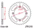JT Bakdrev Aluminium 7075 T6 Röd JTA215. - Bakdrev - D417073 - 1