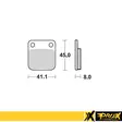 ProX Bromsbelägg bak KX65 '00-23 + RM65 - Bromsbelägg - D18263 - 1