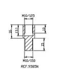Puig Adapter M10/150 Right Thread Rear M - Speglar - D186553 - 1