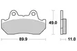 Sbs Bromsklossats Carbon Tech bak - Bromsbelägg - D113713 - 1