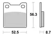 Sbs Bromsklossats Ceramic - Bromsbelägg - D113853 - 1