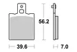 Sbs Bromsklossats Racing Sintered - Bromsbelägg - D113703 - 1