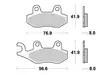 Sbs Bromsklossats Racing Sintered - Bromsbelägg - D113773 - 1