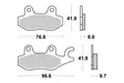 Sbs Bromsklossats Racing Sintered - Bromsbelägg - D113793 - 1