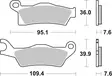 Sbs Bromsklossats Racing Sintered - Bromsbelägg - D114033 - 1