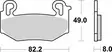 Sbs Bromsklossats Sintered - Bromsbelägg - D492403 - 2
