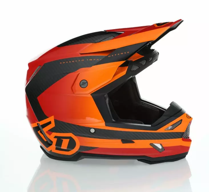 6D Helmet ATR-3 Pure Gloss Orange FIM - Crosshjälmar - D527533 - 1