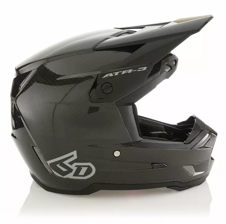 6D Helmet ATR-3 Solid Gloss Black FIM - Crosshjälmar - D527513 - 1