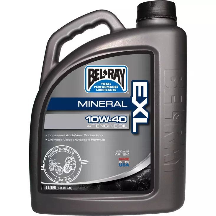 Bel-Ray EXL Mineral 4T 20W-50 4L - Motorcykeloljor 4T - D104793 - 1