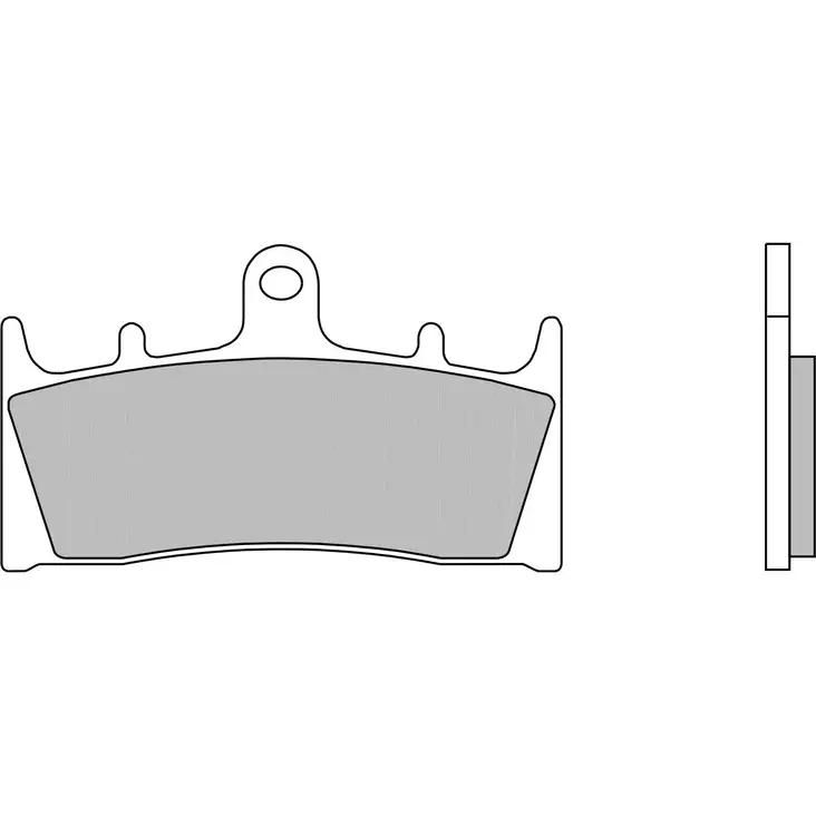 Brembo Bromsbelägg Sintered Front Road - Bromsbelägg - D6173 - 1