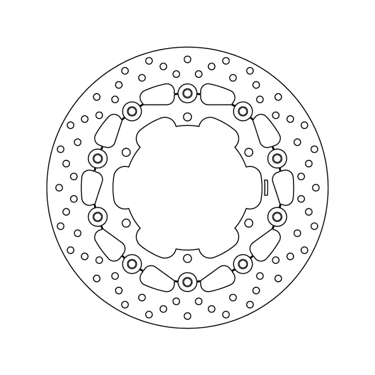 Brembo Serie Oro Bromsskiva floating - Bromsskivor - D6323 - 1