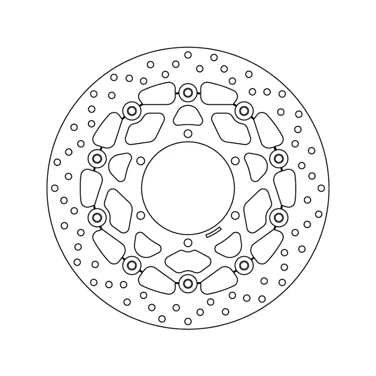 Brembo Serie Oro Bromsskiva floating - Bromsskivor - D6333 - 1