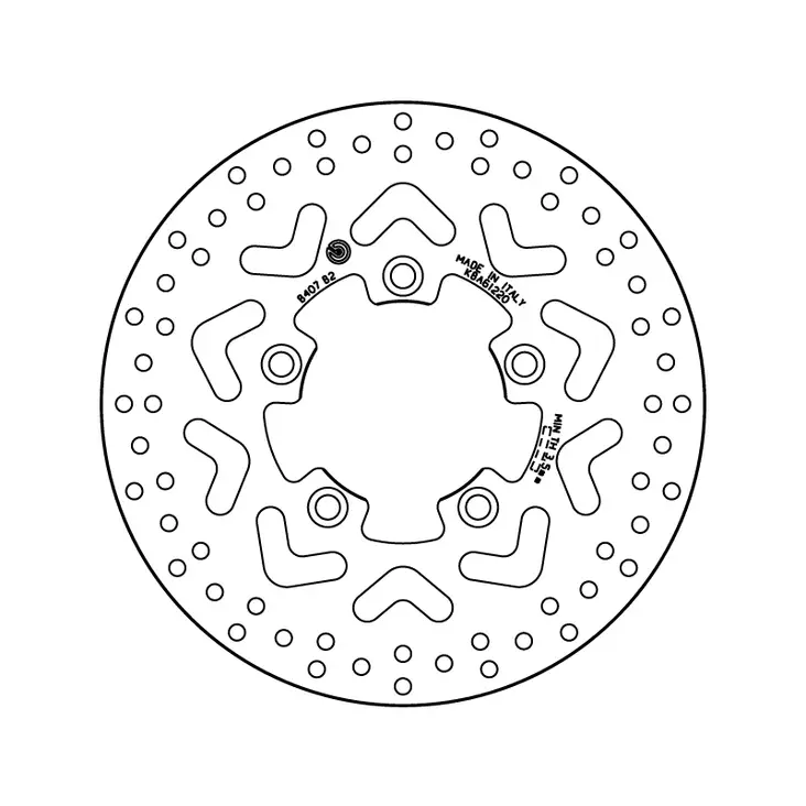 Brembo Serie Oro bromsskiva - Bromsskivor - D6283 - 1