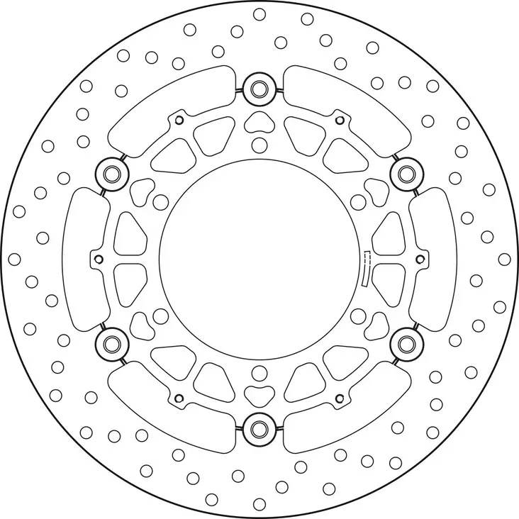 Brembo Serie Oro flytande bromsskiva - Bromsskivor - D88193 - 1