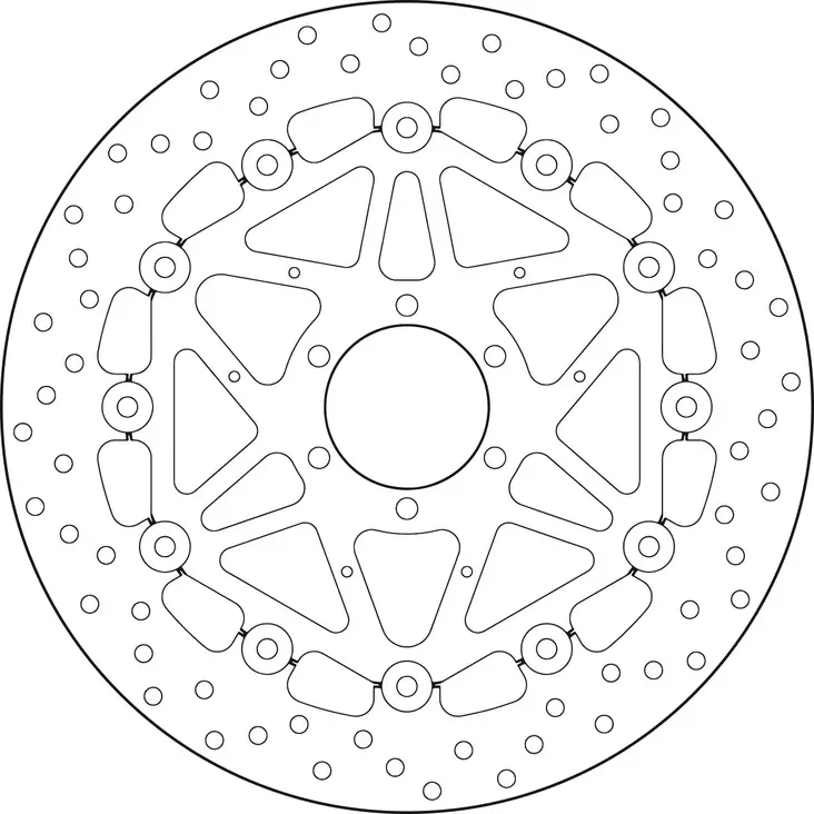 Brembo Serie Oro flytande bromsskiva - Bromsskivor - D88223 - 1