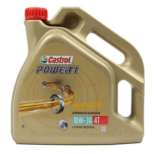 Castrol Power1 4T 10W-30 4L (4) - Motorcykeloljor 4T - D35123 - 1