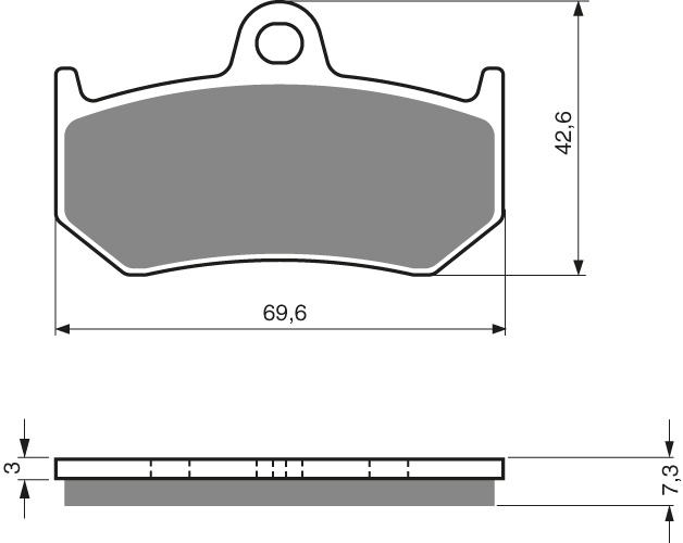 GOLDFREN Bromsbelägg 235 Ceramic Carbon - Bromsbelägg - D89993 - 1