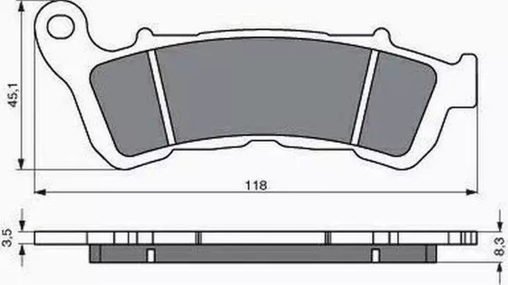 GOLDFREN Bromsbelägg 257 Ceramic Carbon - Bromsbelägg - D26593 - 1
