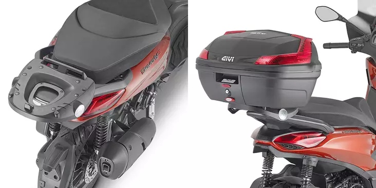 Givi REARRACK MONOL PIAGGIO BEVERLY 300 - Monteringsatser & Pakethållare - D400903 - 1