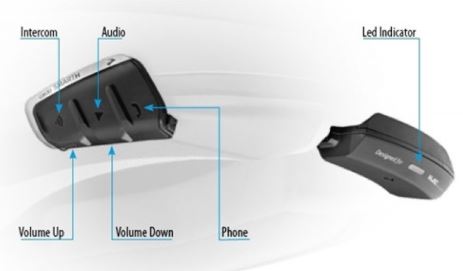 HJC Smart 20B Mattsvart - Intercom System - D250473 - 1