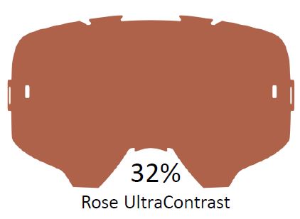 Leatt Lins ljusröd ultra kontrast 32% - Linser & Reservdelar Crossglasögon - D146513 - 1
