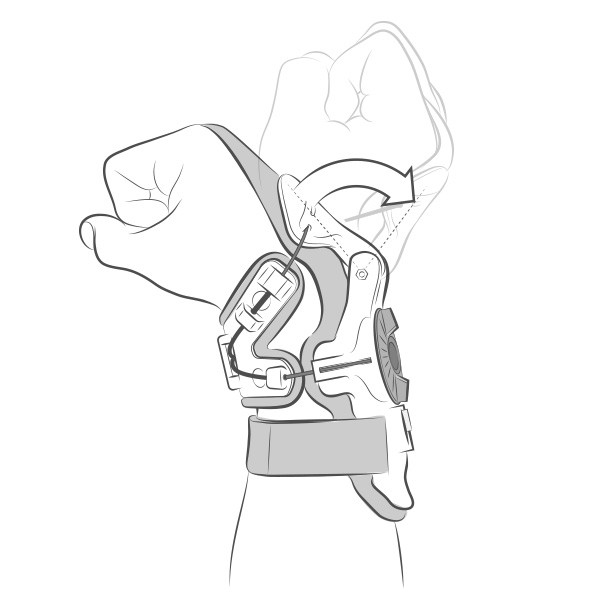 Mobius X8 Handledsstöd wire Kit - MC Knä, Armbåg och Axelskydd - D418213 - 1