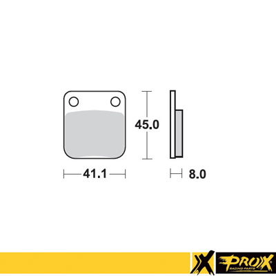 ProX Bromsbelägg bak KX65 '00-23 + RM65 - Bromsbelägg - D18263 - 1