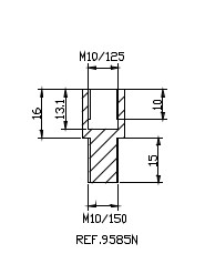 Puig Adapter M10/150 Right Thread Rear M - Speglar - D186553 - 1