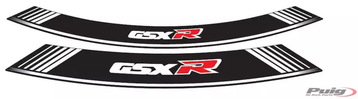 Puig Kit 8 Rim Strips Gsxr C/White - Fälgdekaler - D182443 - 1