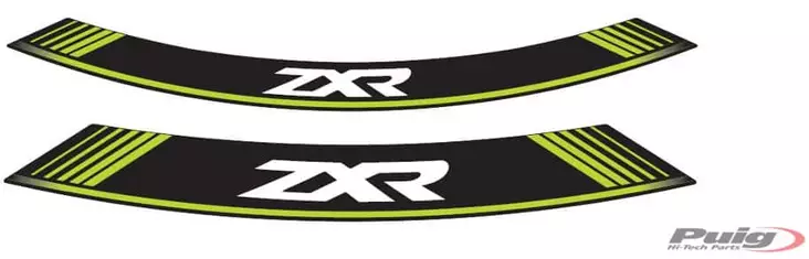 Puig Kit 8 Rim Strips Zxr C/Green - Fälgdekaler - D186103 - 1