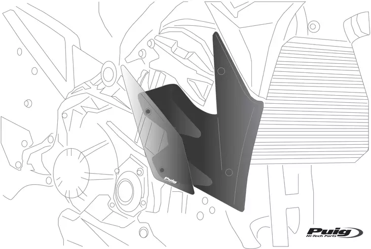 Puig Spares Deflectors Downforce Spoiler - Kåpor & Vingar Street - D374023 - 1