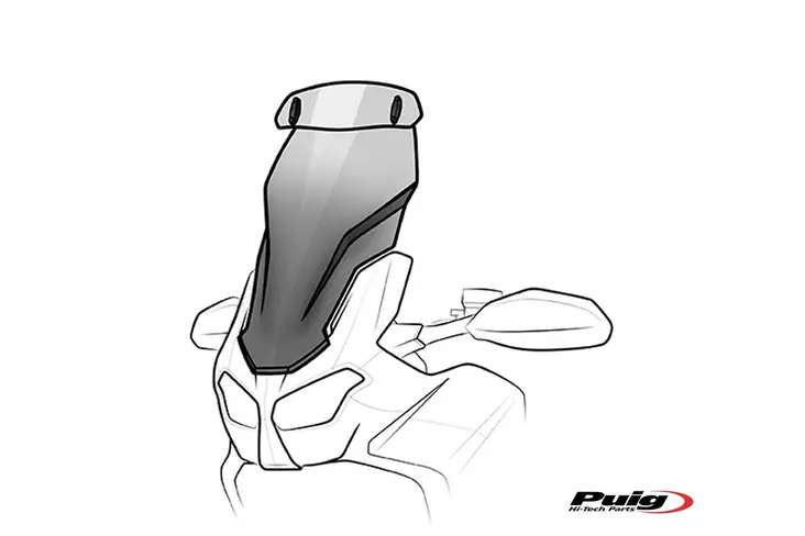 Puig Touring Screen Plus/Visor Ktm 1290 - Vindskydd - D437733 - 1