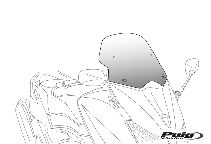Puig Windshield V-Techline Sport Honda F - Vindskydd - D427343 - 1