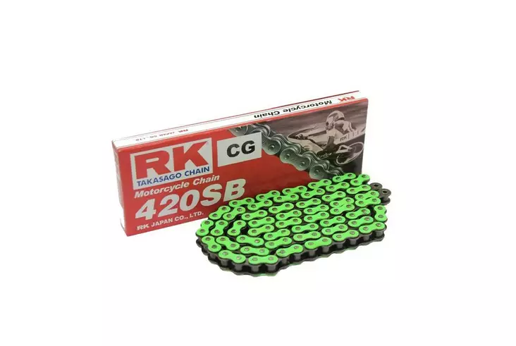 RK 420SB Kedja Grön + CL (clip kedjelås) - Kedjor 420 - D8793 - 1