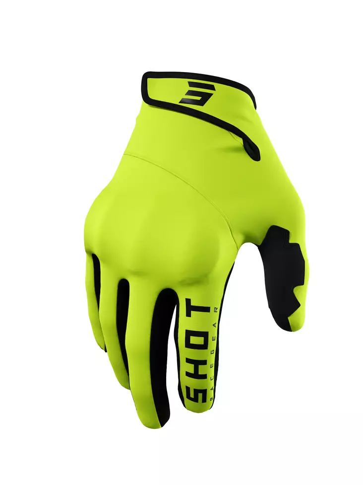SHOT Handske Trainer Ce 2.0 Neon Gul - Cross- och Endurohandskar  - D391423 - 1