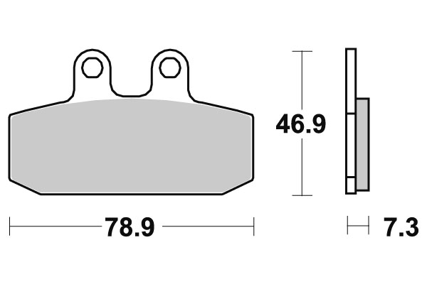 Sbs Bromsklossats Carbon Tech - Bromsbelägg - D113483 - 1