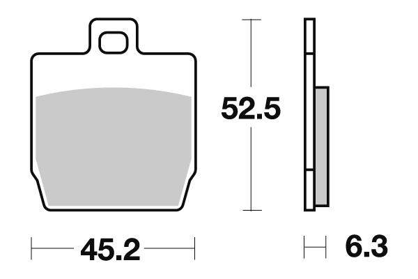 Sbs Bromsklossats Ceramic (731HF) - Bromsbelägg - D106603 - 1