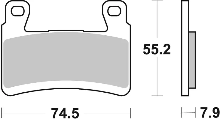 Sbs Bromsklossats Evo Sinter - Bromsbelägg - D131073 - 1